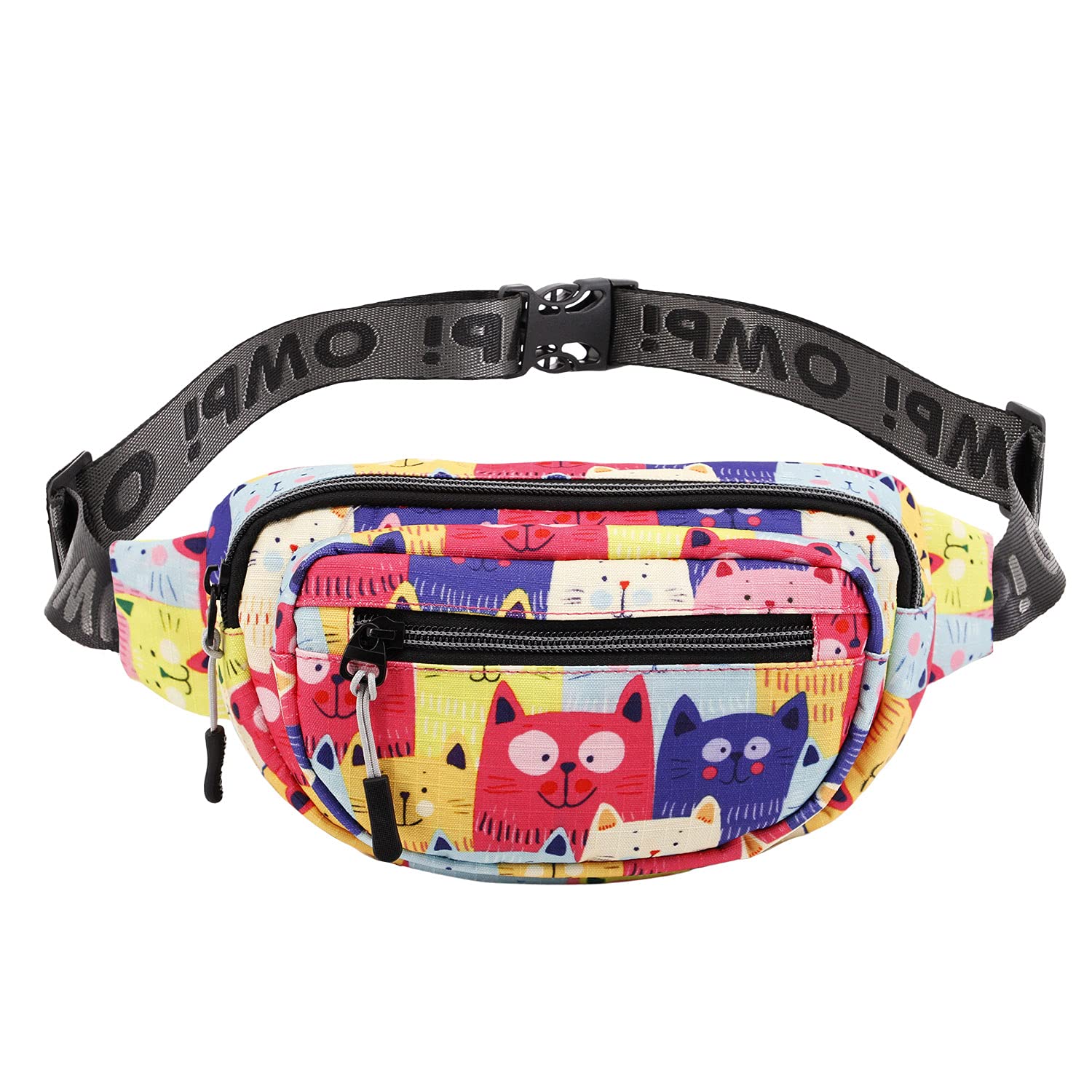 oh-my-pop-cats-glaze-sac-banane-multicolore-120-cm image 1