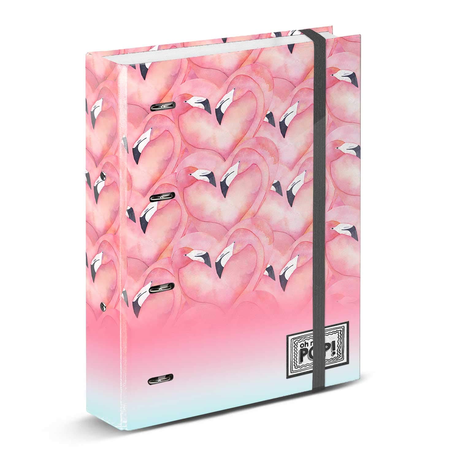 oh-my-pop-flaming-classeur-anneaux-a4-lastique image 1