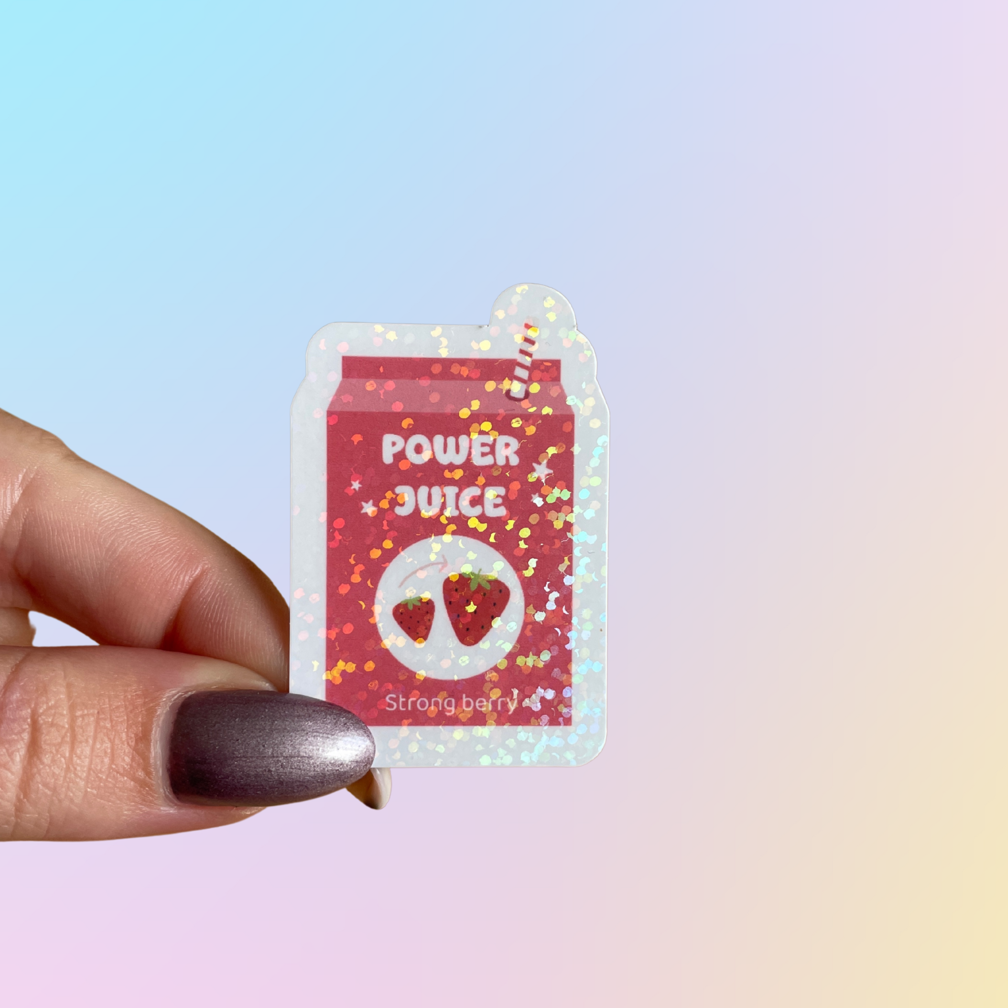 atelier-naholi-power-juice-sticker-holographique-5-1-cm image 1