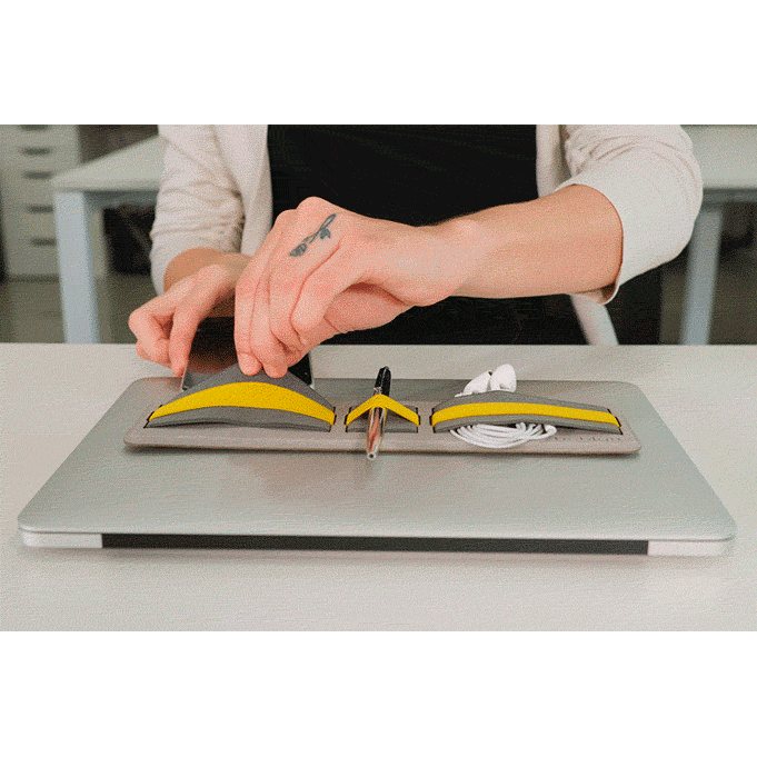beblau-shift-organiseur-portable-jaune-toscane-adh-sif image 4