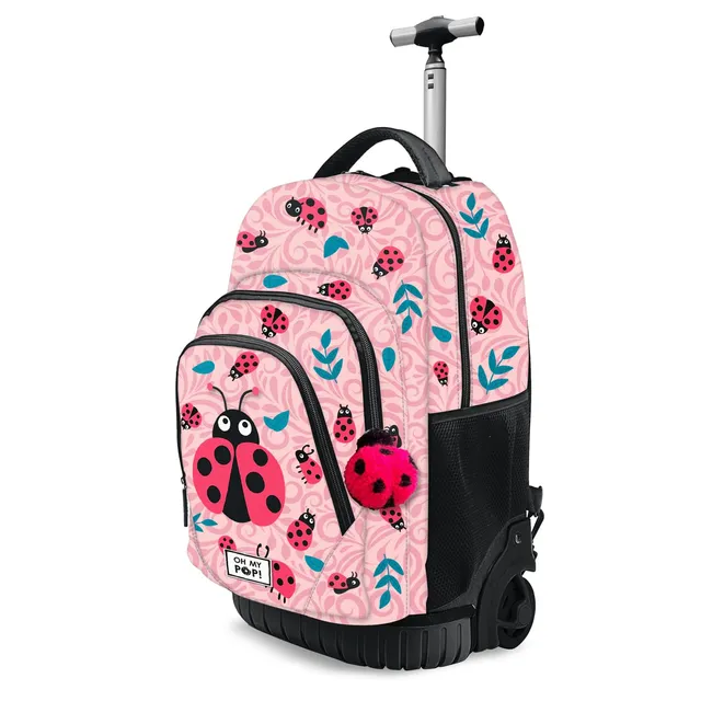 oh-my-pop-ladybug-sac-dos-roulettes-gts-fan-rose-39-l image 1