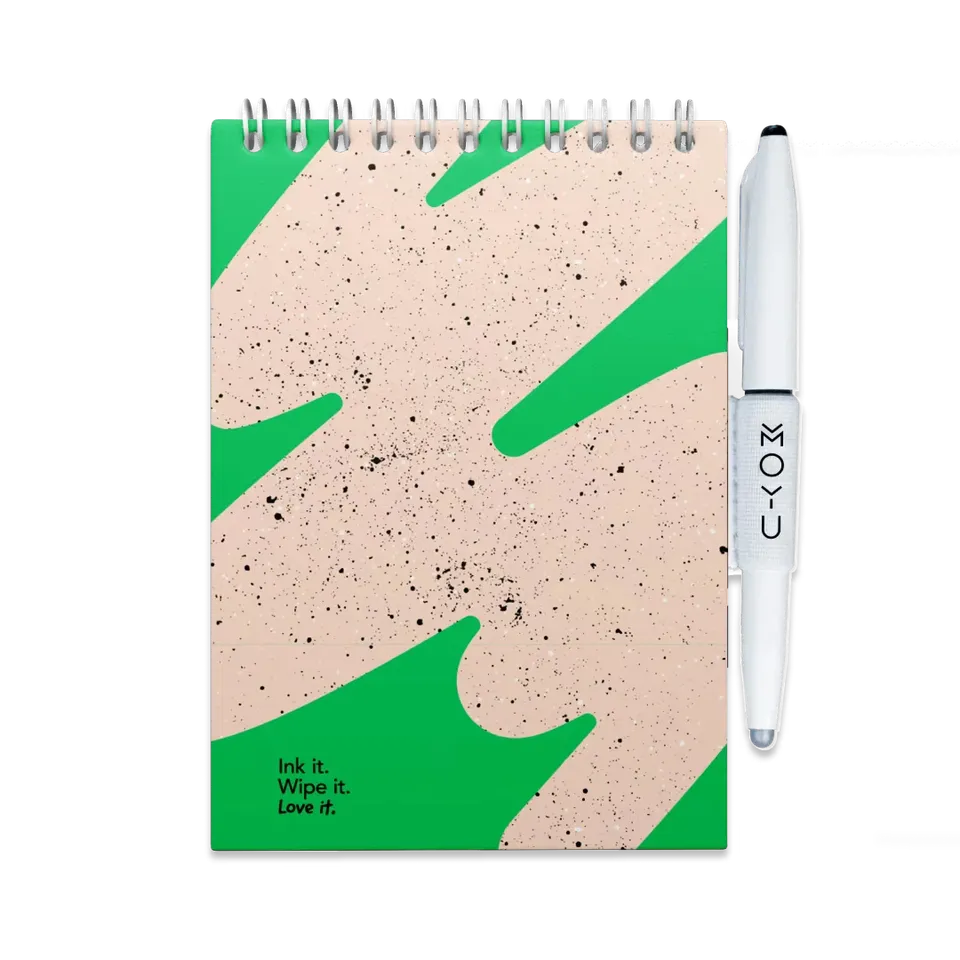 moyu-erasable-notepad-a6-flashy-moss-bloc-effa-able-vert image 1