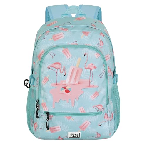 oh-my-pop-ice-flamingo-fight-fan-2-2-sac-dos-turquoise-24-l image 7