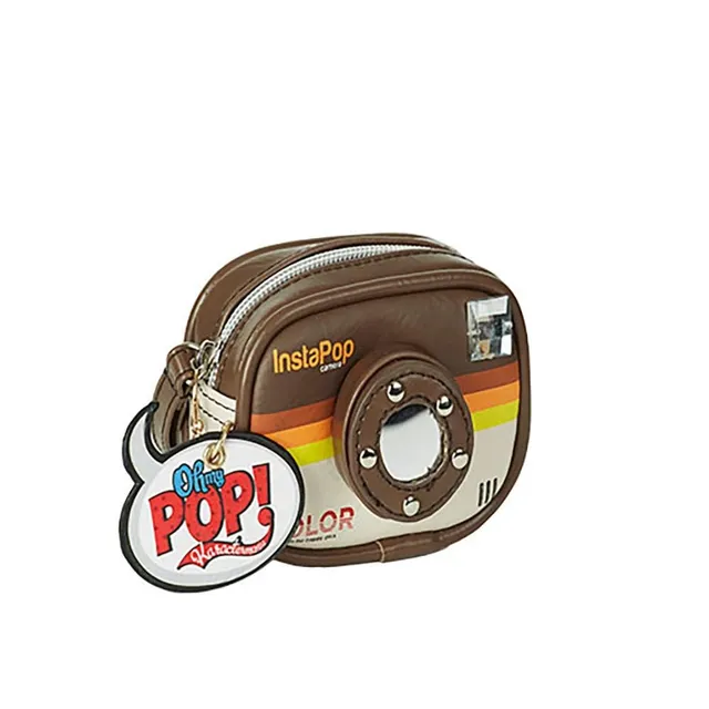 oh-my-pop-insta-love-porte-monnaie-cam-brun-11-cm image 1