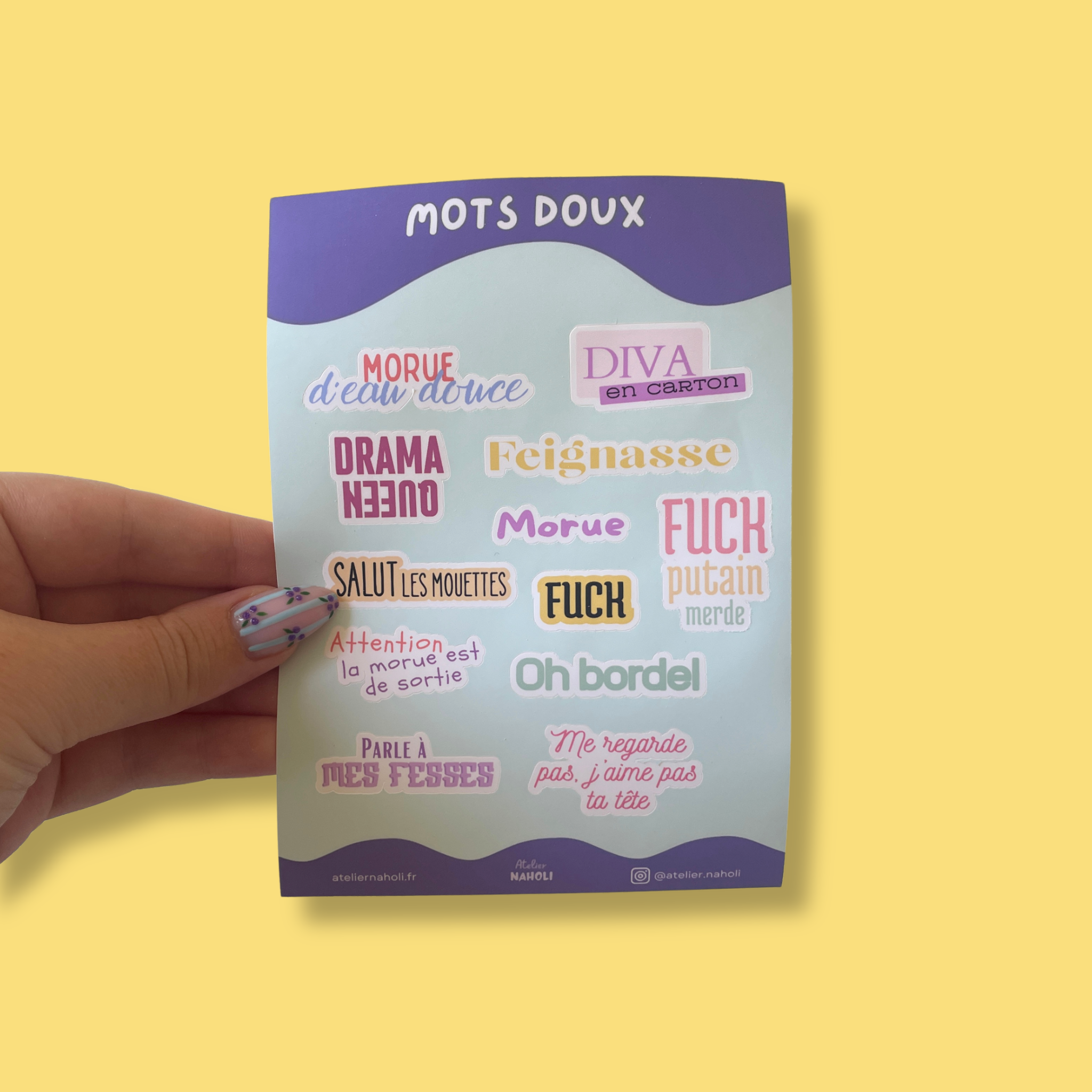 atelier-naholi-planche-stickers-mots-doux-a6-12-pi-ces image 2