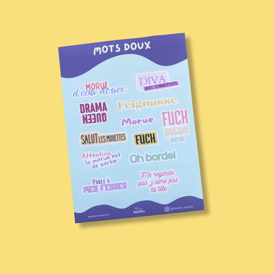 atelier-naholi-planche-stickers-mots-doux-a6-12-pi-ces image 1