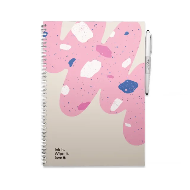 moyu-erasable-notebook-a4-carnet-effa-able-flamingo-desert image 1