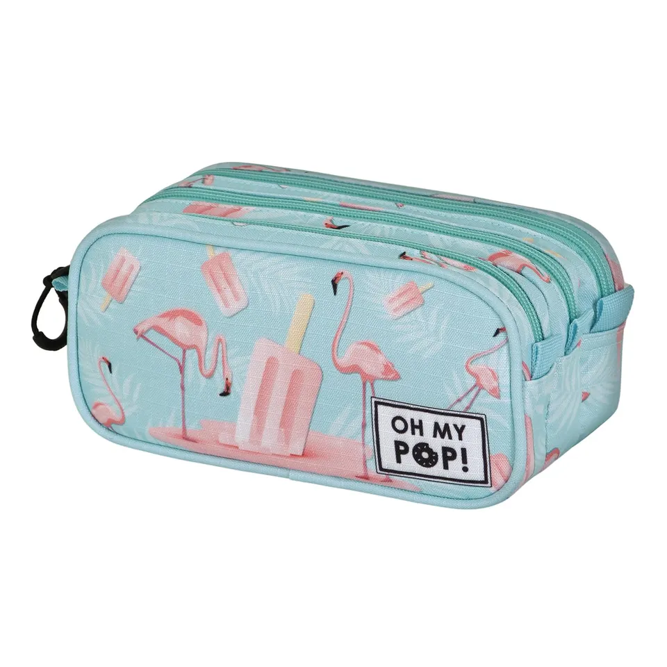 oh-my-pop-ice-flamingo-trousse-trick-fan-2-2-turquoise image 1