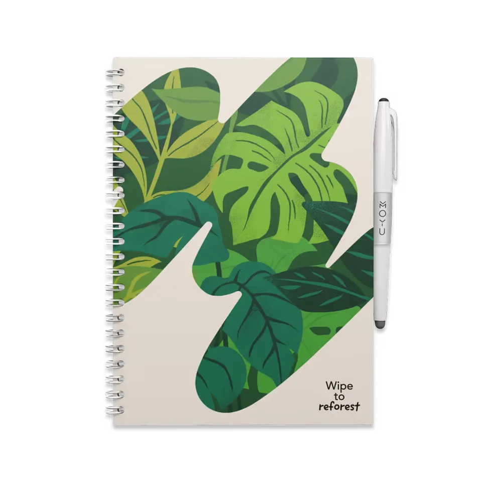 moyu-erasable-notebooks-sandy-jungle-carnet-effa-able-a5-motif image 1