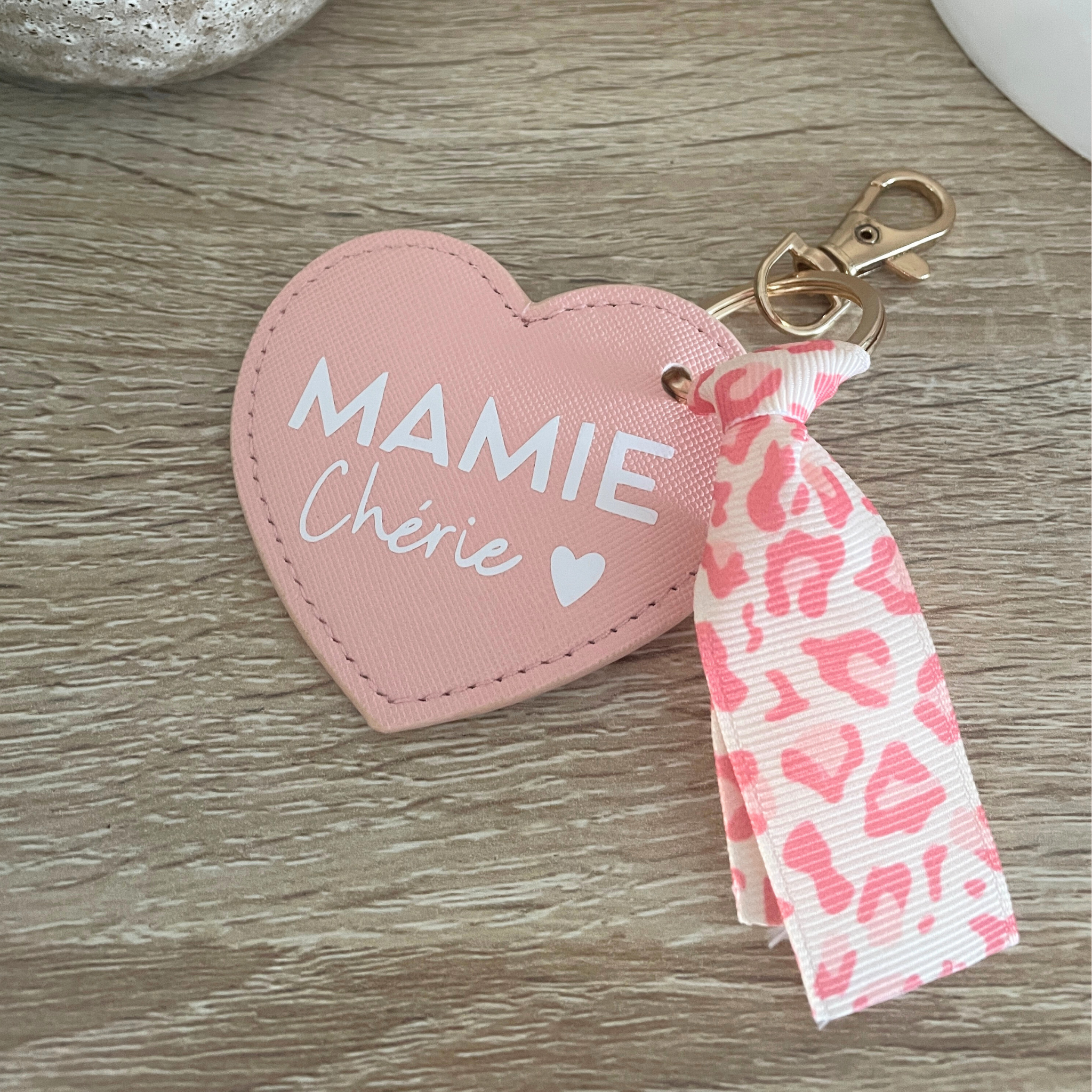 atelier-naholi-porte-cl-message-coeur-rose-l-opard-simili-cuir image 2
