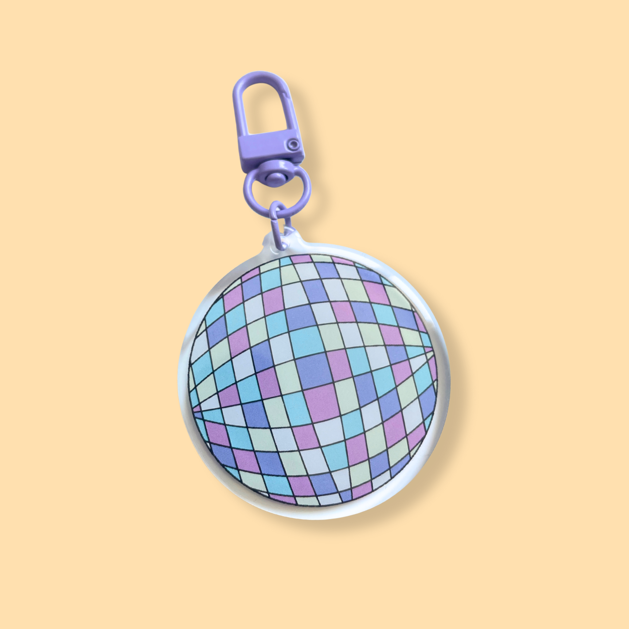 atelier-naholi-porte-cl-boule-disco-acrylique-4-5-cm-brillant image 2