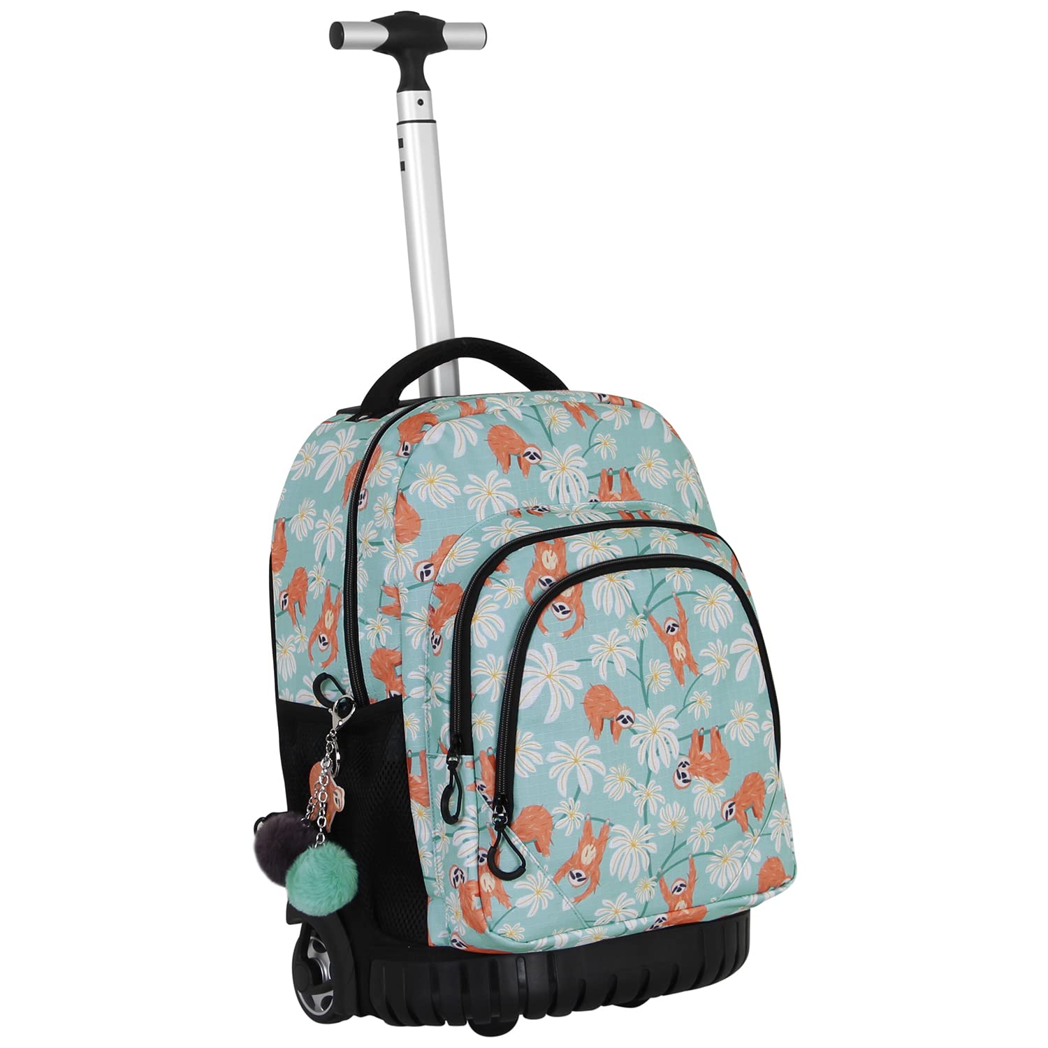 oh-my-pop-lazy-gts-fan-sac-dos-roulettes-turquoise-47-cm image 3