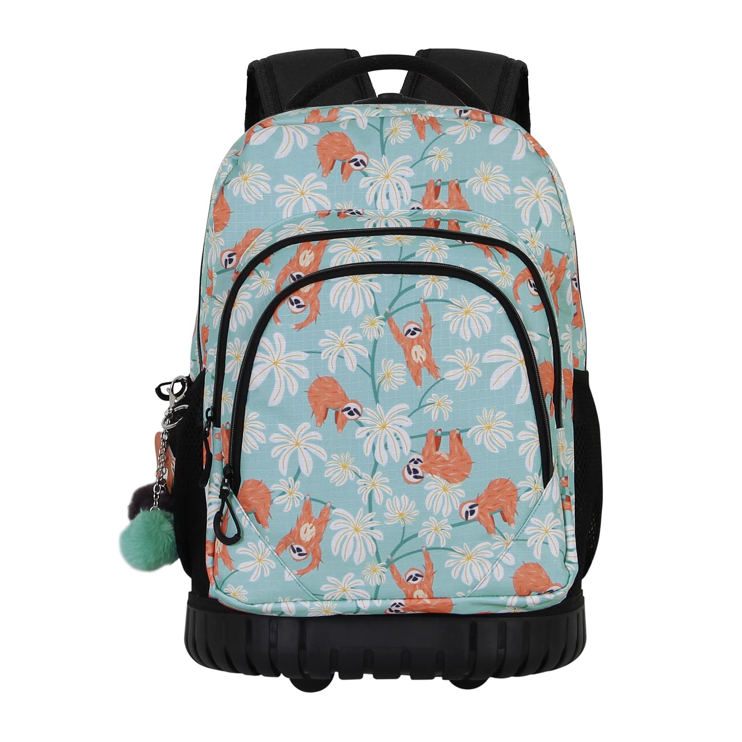 oh-my-pop-lazy-gts-fan-sac-dos-roulettes-turquoise-47-cm image 2
