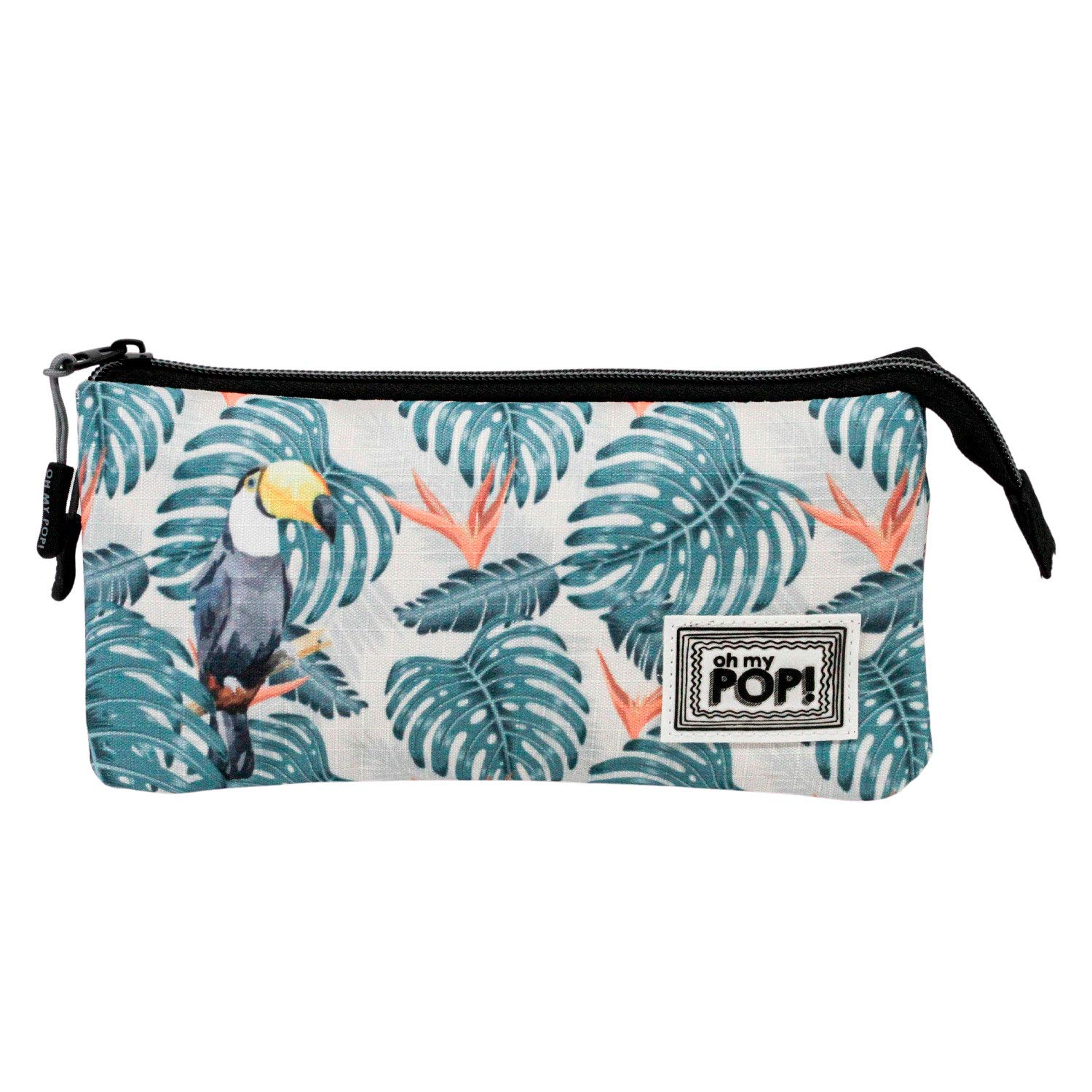 oh-my-pop-toucan-trousse-triple-hs-multicolore image 2