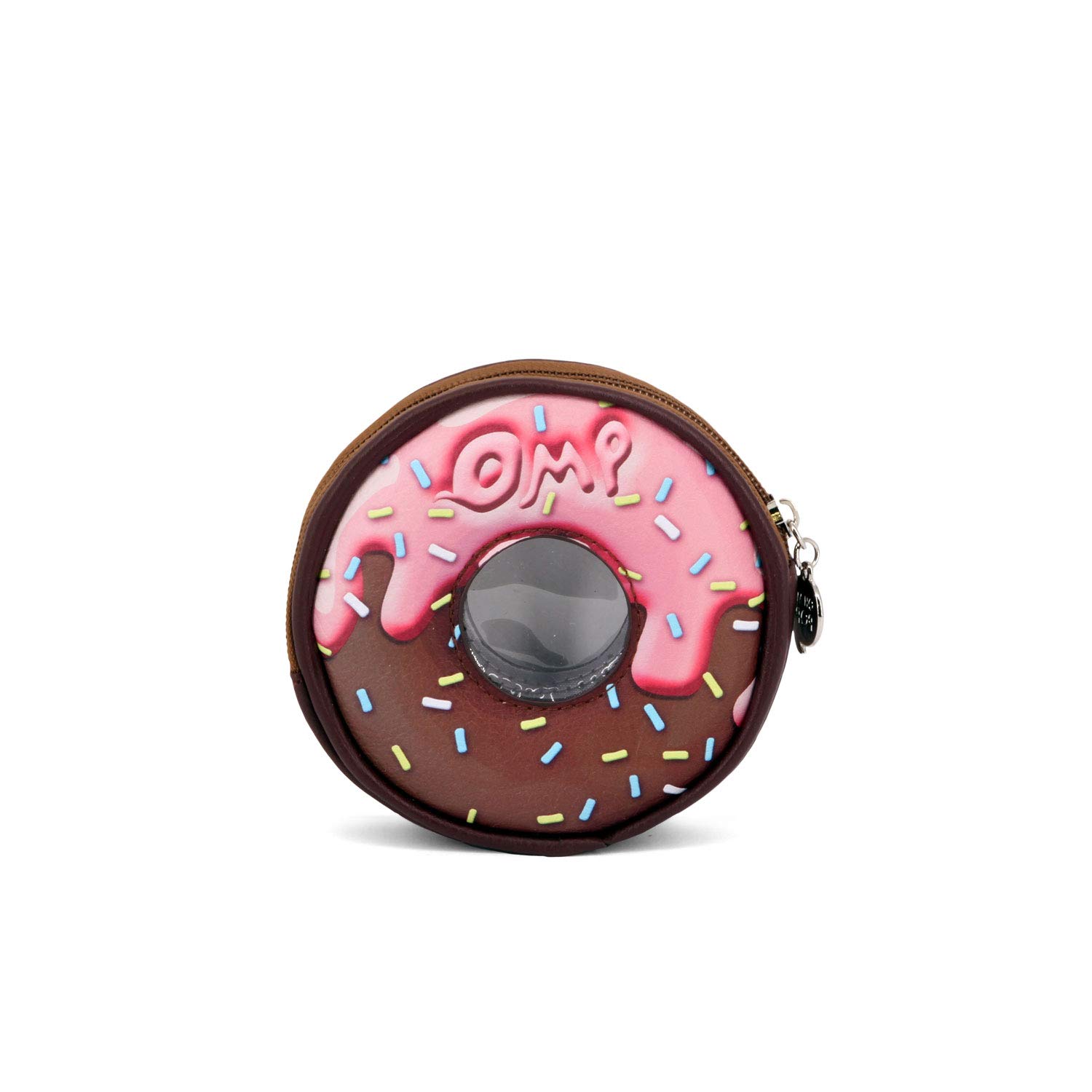 oh-my-pop-donut-porte-monnaie-rond-brun-fantaisie image 2