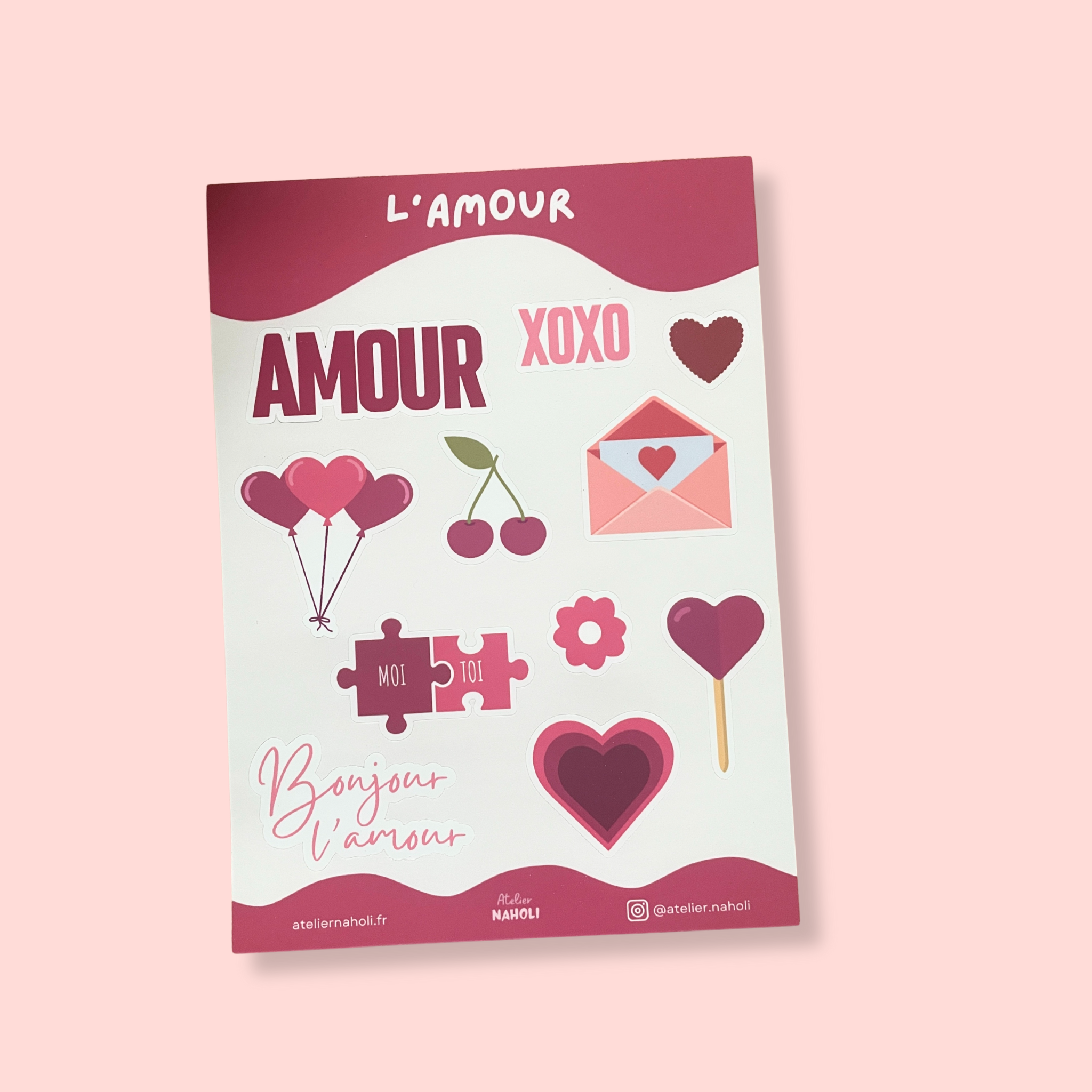 atelier-naholi-planche-de-stickers-l-amour-planche-a6-11-pi-ces image 2
