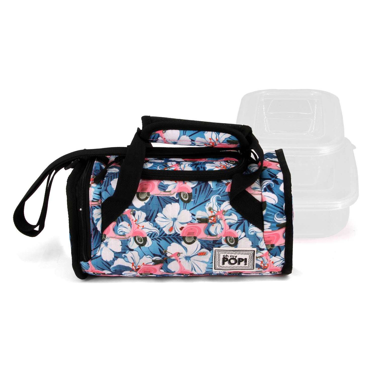 oh-my-pop-pink-scooter-sac-lunch-isotherme-25-cm image 2