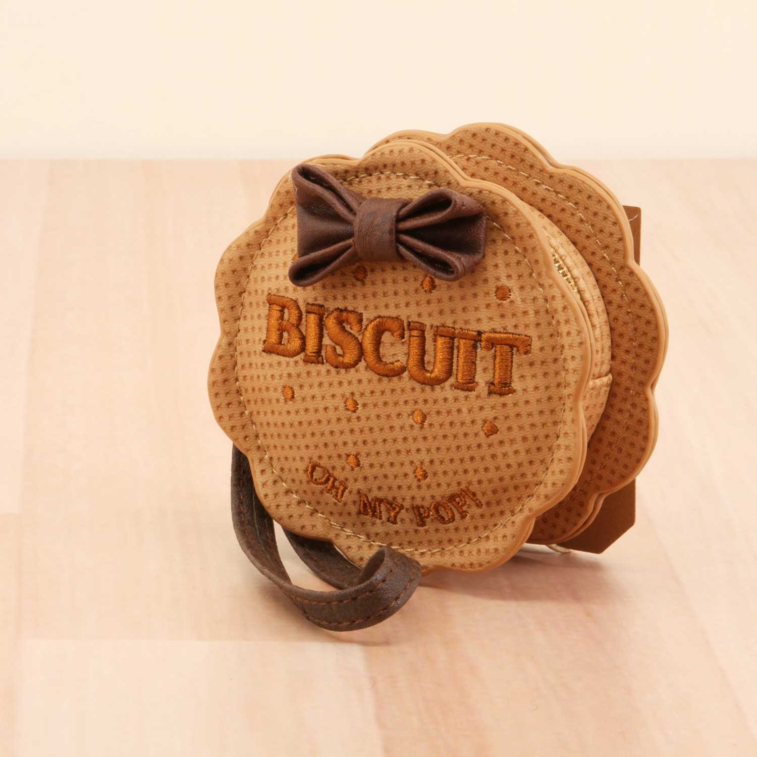 oh-my-pop-biscuit-porte-monnaie-rond-beige image 5