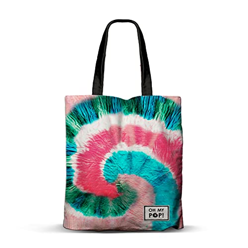 oh-my-pop-voyage-sac-shopping-noir-poche-zipp-e-33x40 image 2