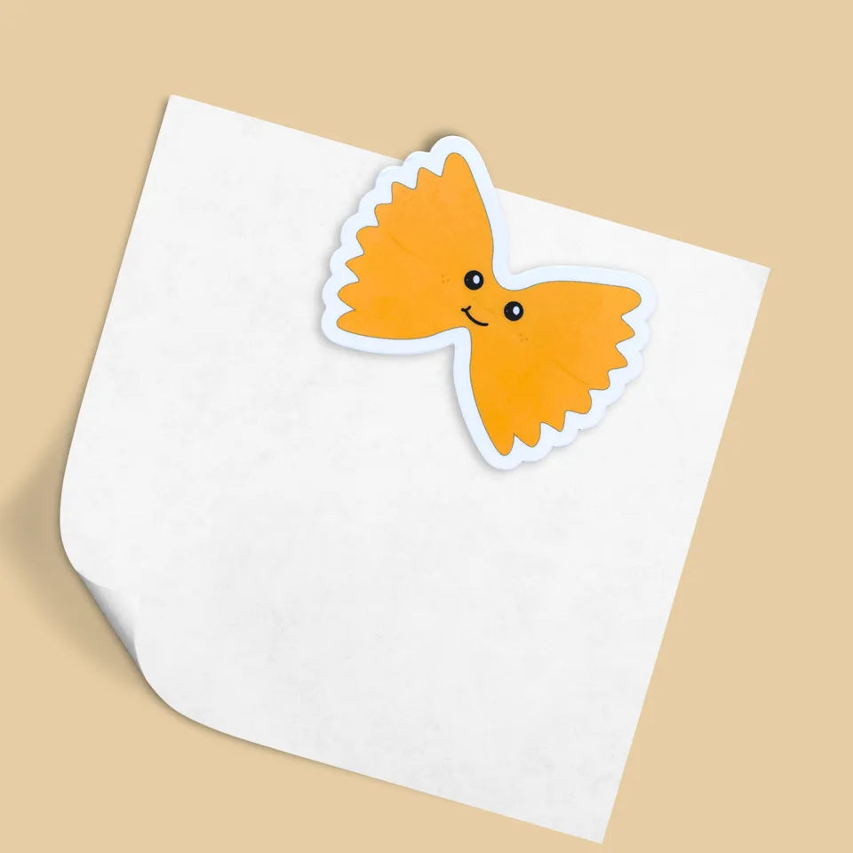 atelier-naholi-magnet-pasta-papillon-aimant-frigo-brillant image 1