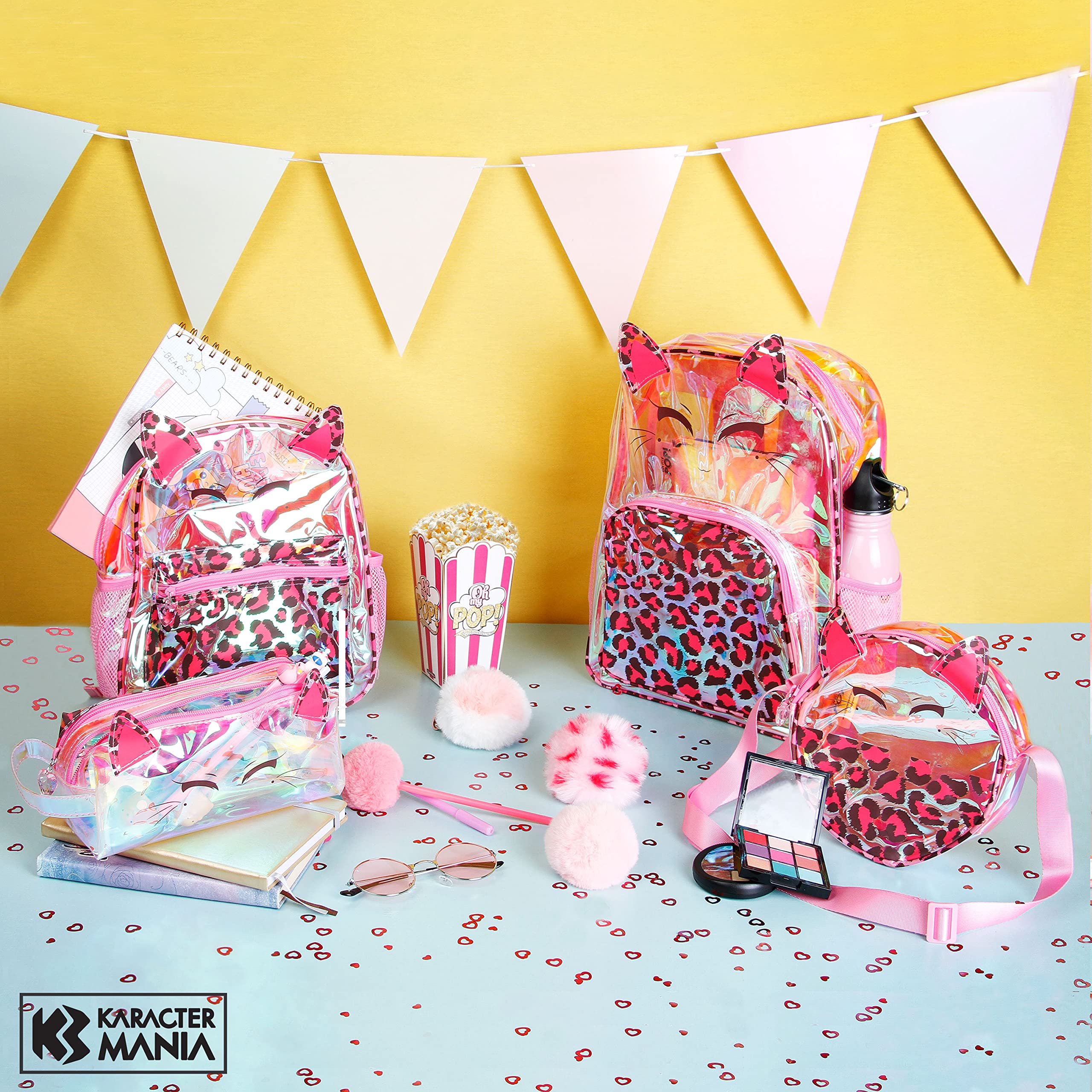 oh-my-pop-feline-trousse-laser-rose-double-22-cm image 5
