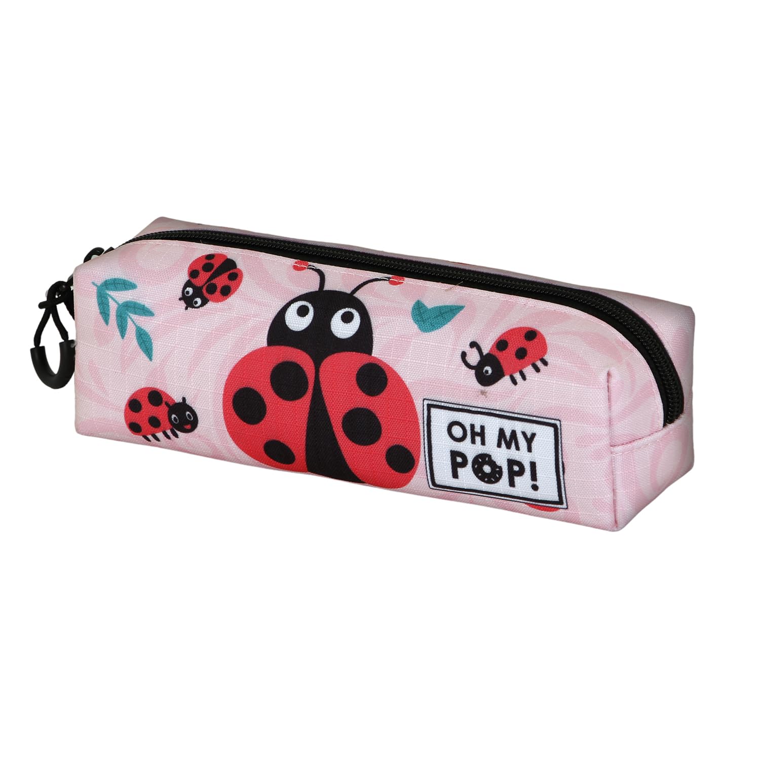 oh-my-pop-ladybug-fan-2-2-trousse-carr-e-rose-22-cm image 1
