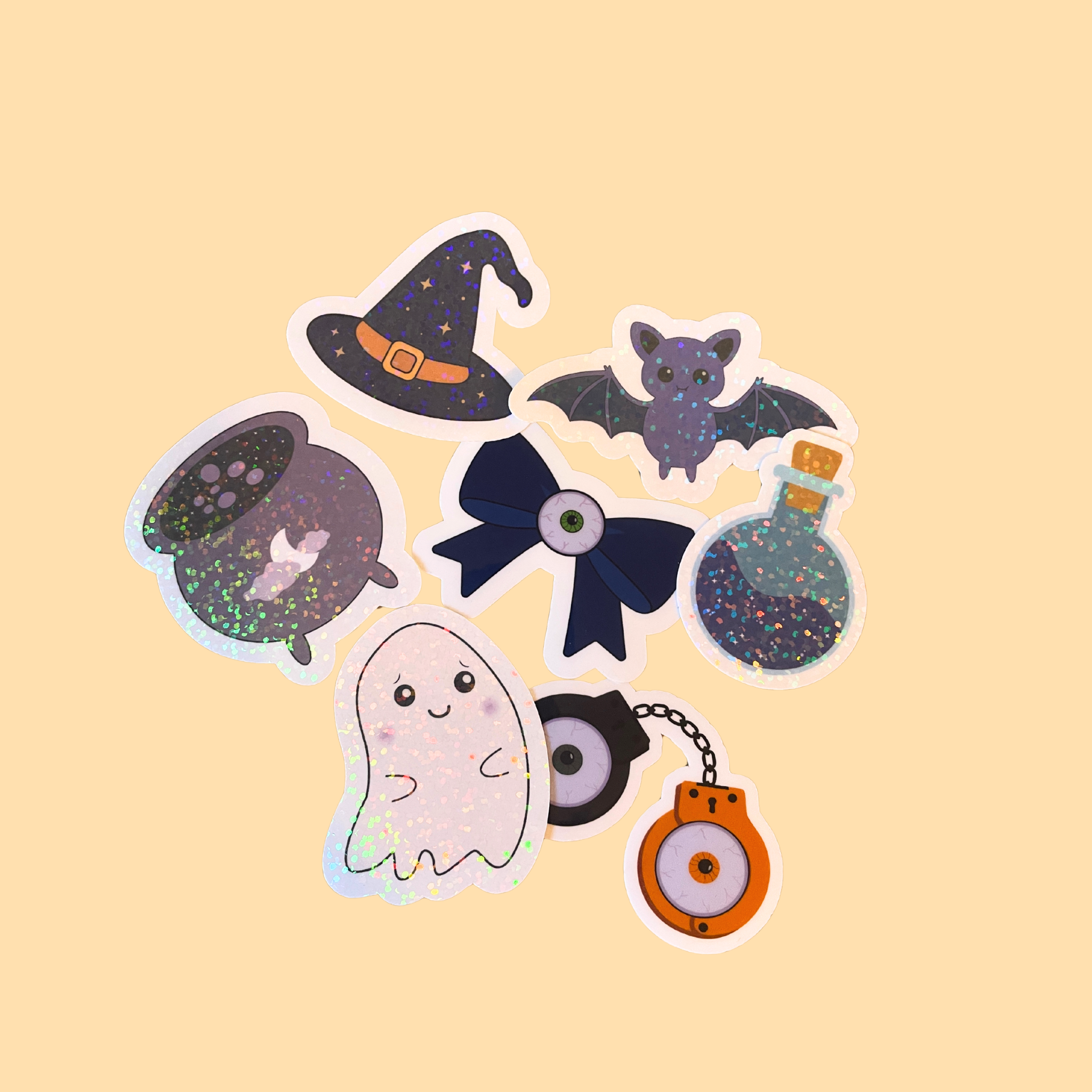 atelier-naholi-pack-stickers-mystic-night-holographique-7-pi-ces image 2