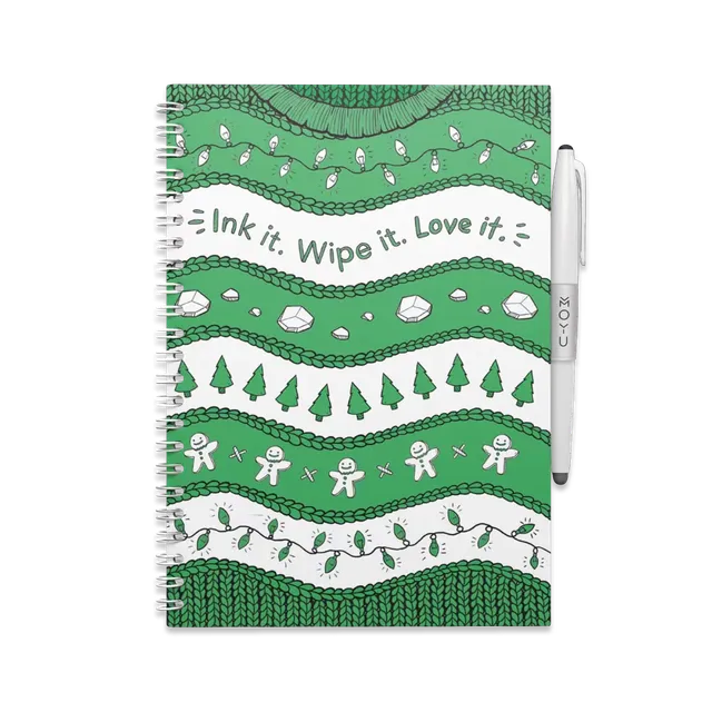 moyu-erasable-ugly-christmas-sweater-carnet-effa-able-a5 image 1