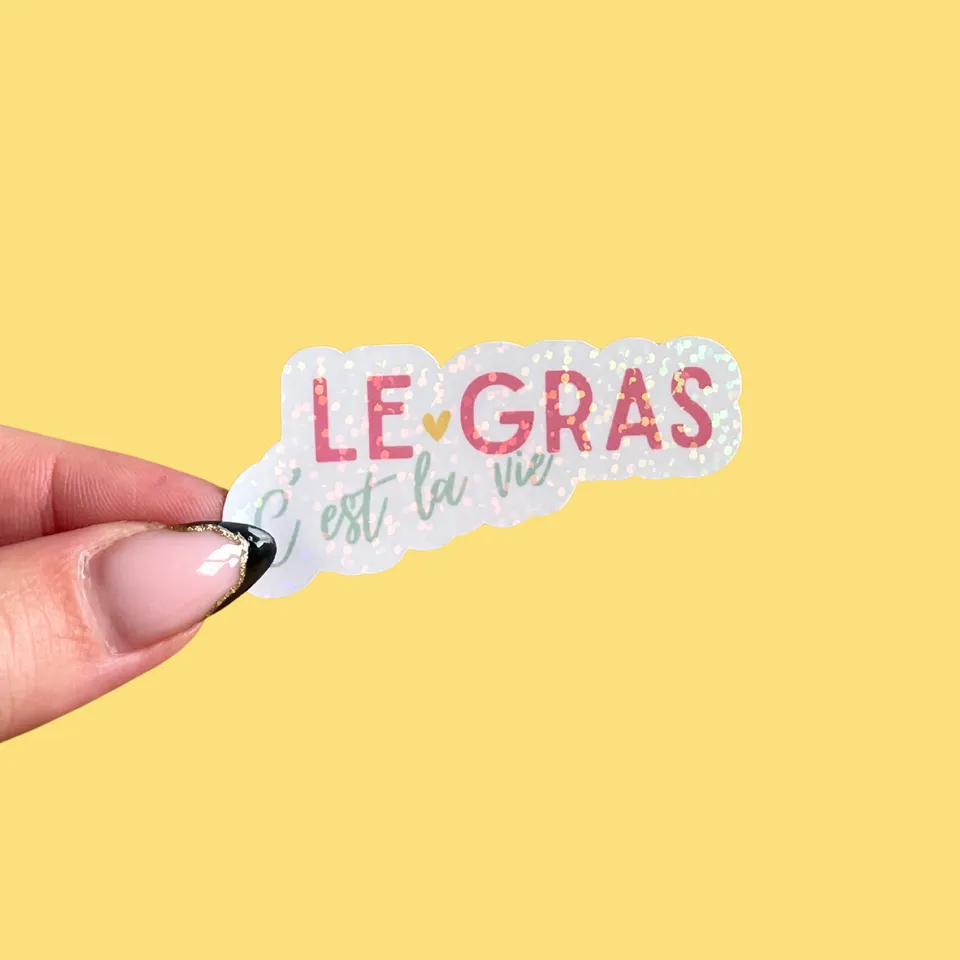 atelier-naholi-stickers-le-gras-c-est-la-vie-sticker-fun-6-37-cm image 1