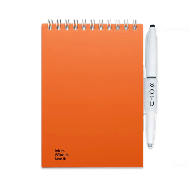 moyu-erasable-notebooks-a6-bloc-effa-able-orange-sunset image 1