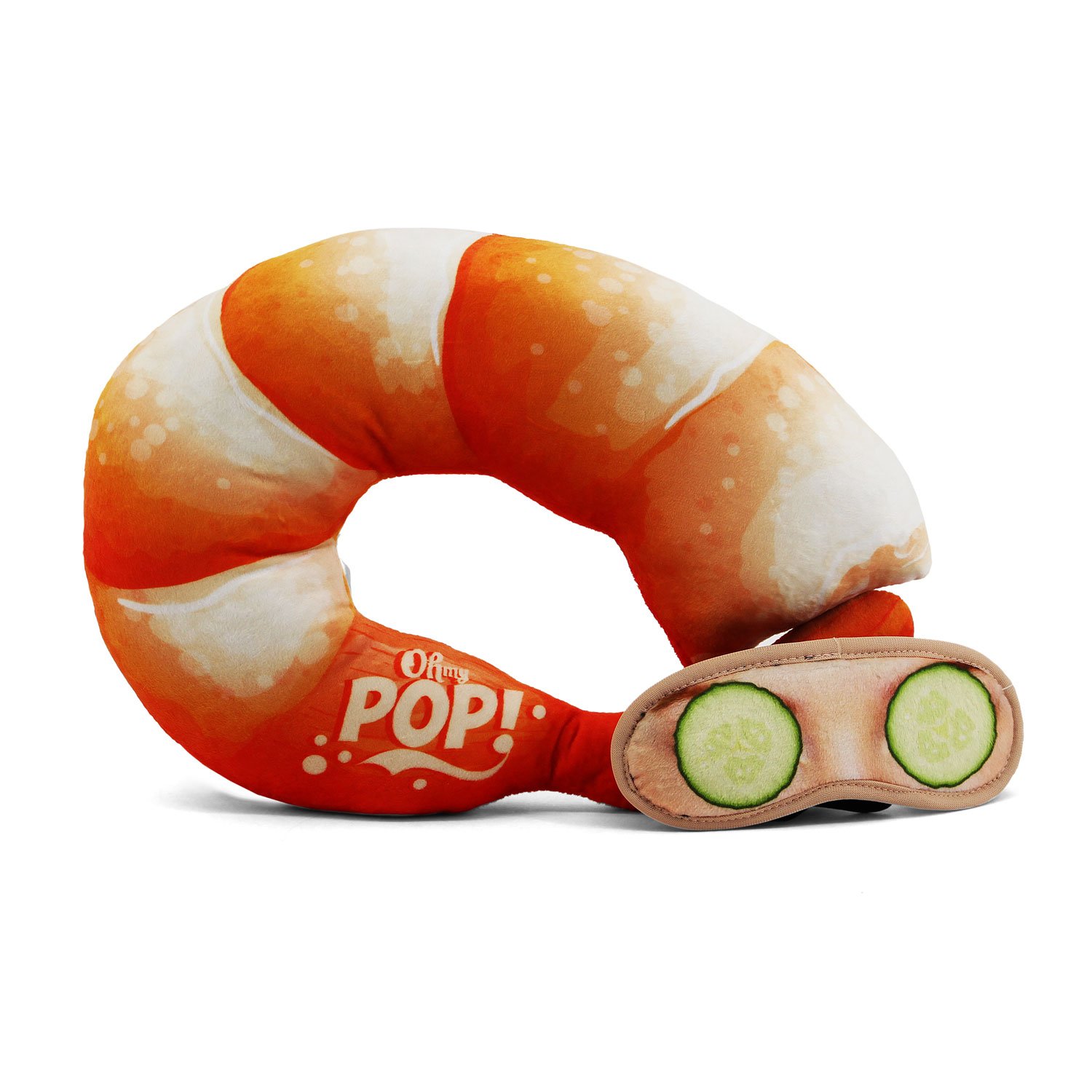 oh-my-pop-prawn-coussin-de-cou-masque-sommeil-orange image 2