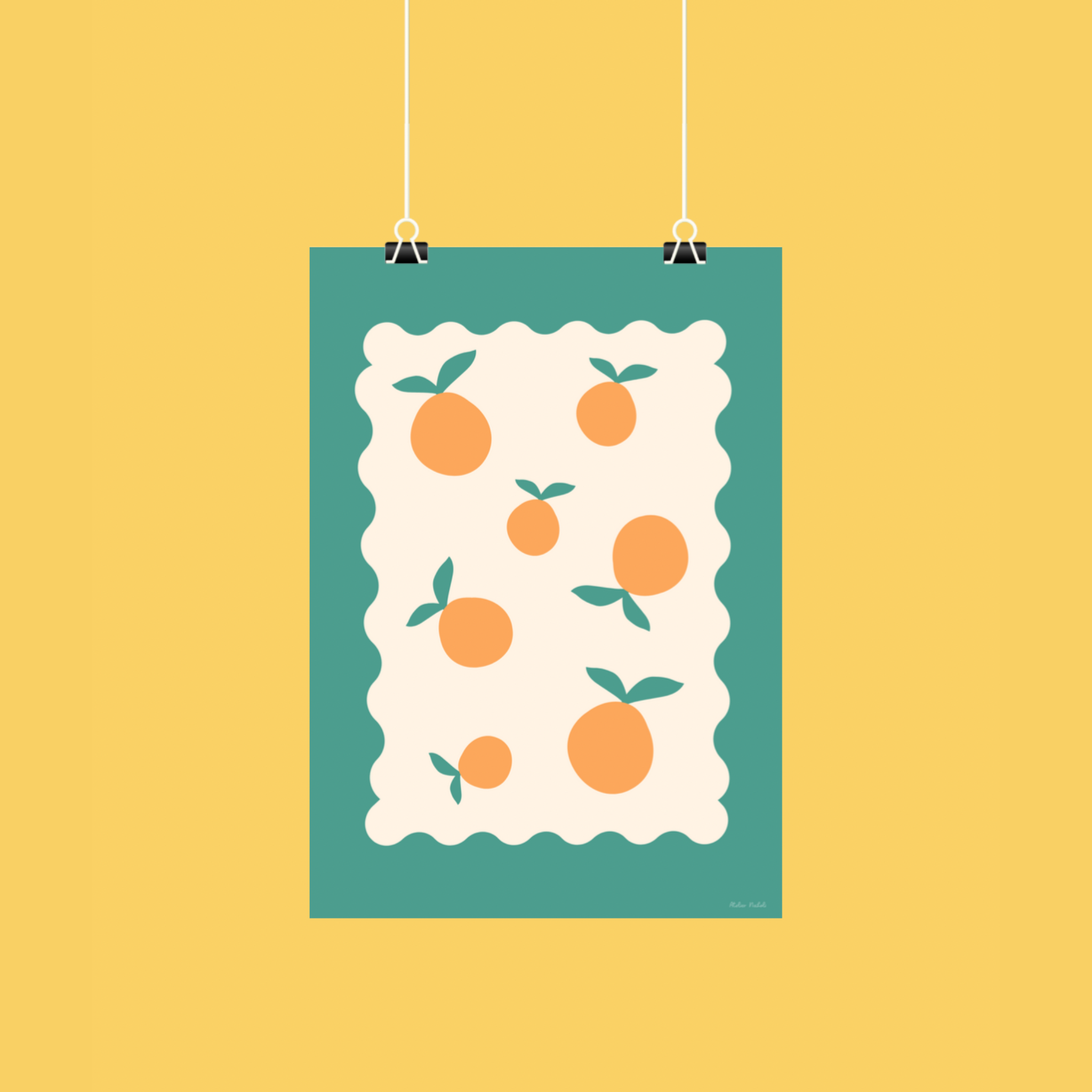 atelier-naholi-affiche-timbre-oranges-a4-papier-photo-mat-230g image 1