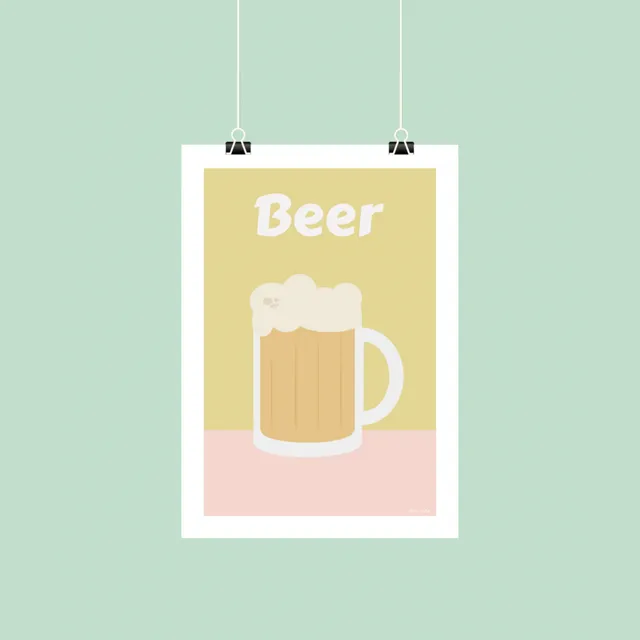 atelier-naholi-affiche-beer-affiche-chope-de-bi-re-a4 image 1