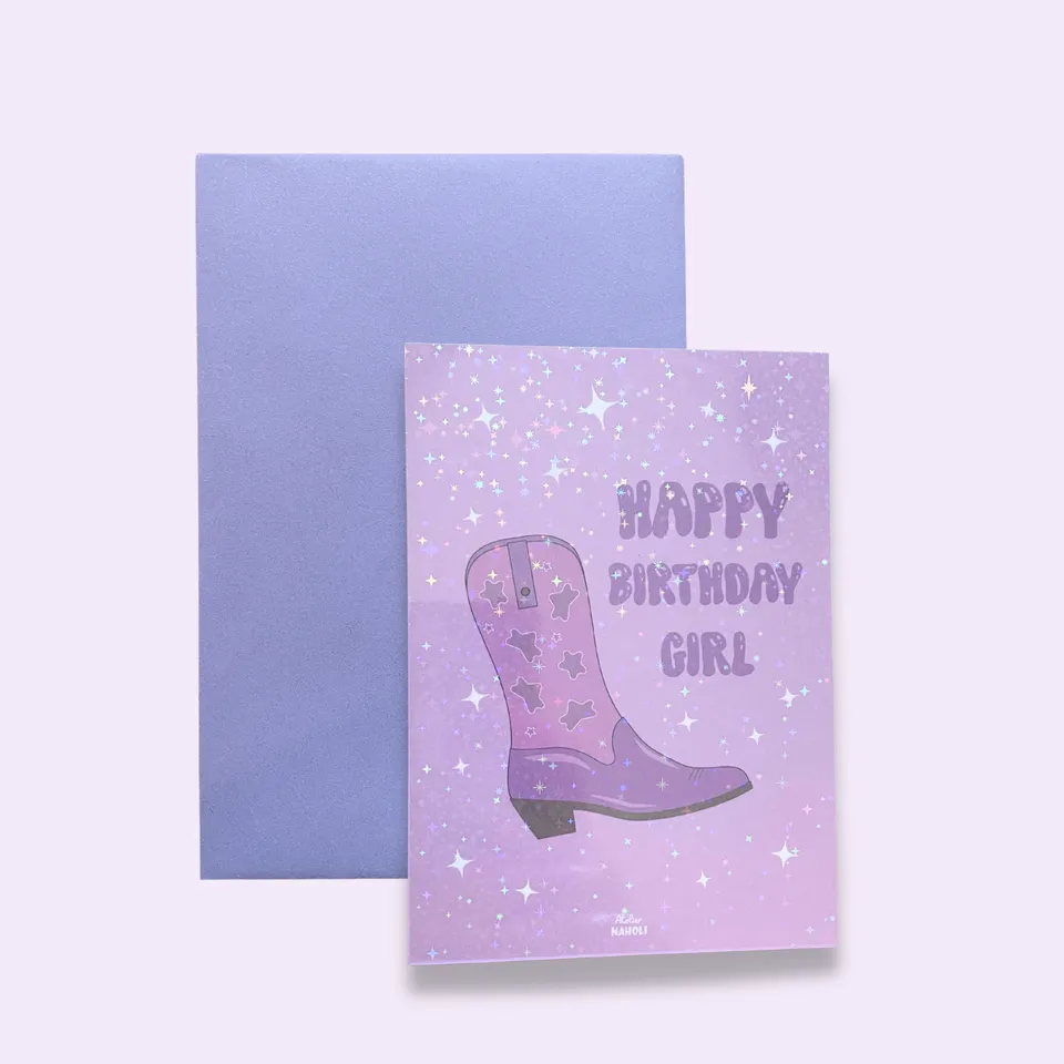 atelier-naholi-santiags-carte-anniversaire-a6-paillette image 1