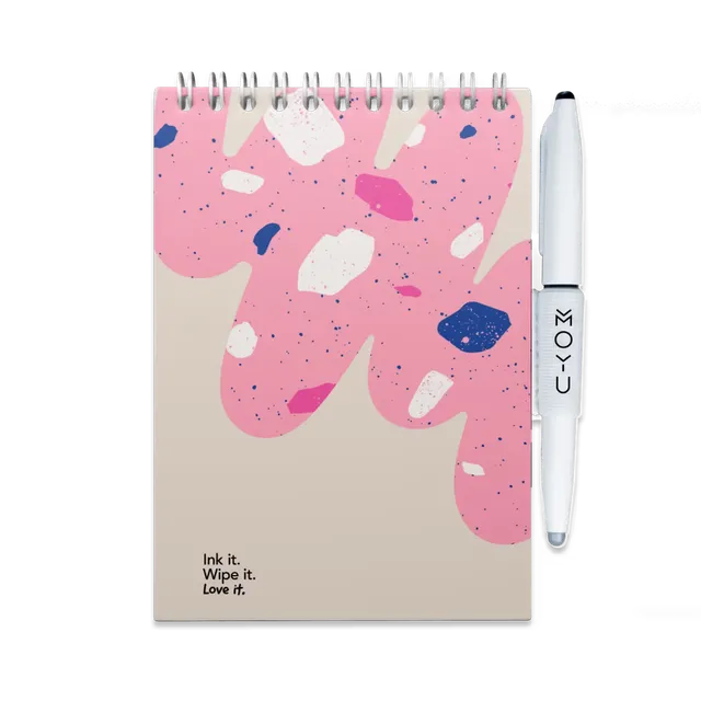 moyu-erasable-notebooks-carnet-effa-able-a6-flamingo-desert image 1