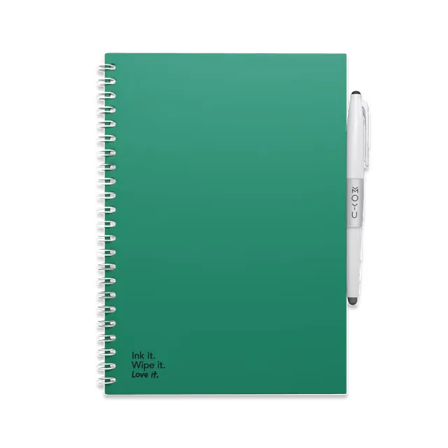 moyu-erasable-notebooks-a5-forest-green-carnet-effa-able-papier-pierre image 1