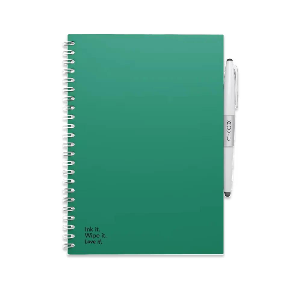 moyu-erasable-notebooks-a5-forest-green-carnet-effa-able-papier-pierre image 1