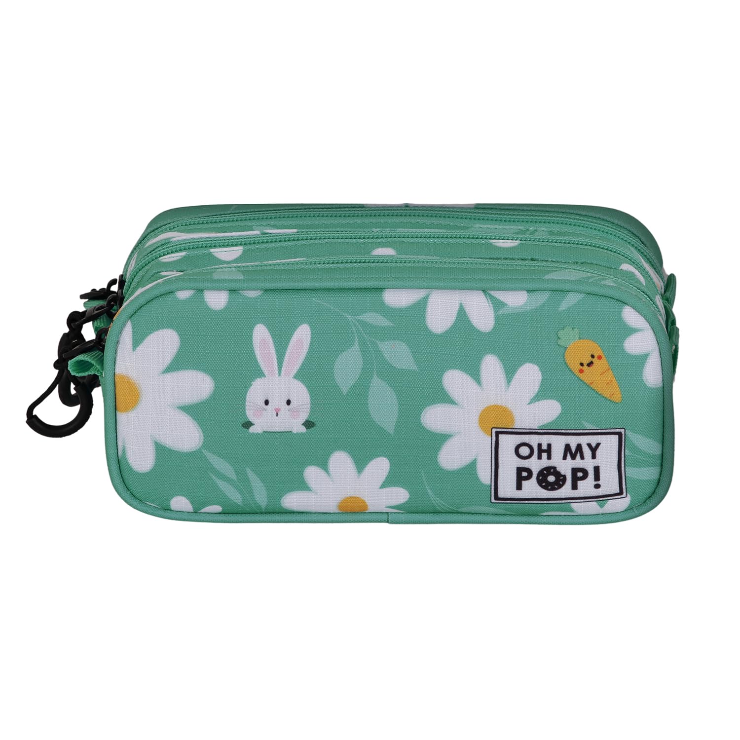 oh-my-pop-blooming-trousse-trick-fan-2-2-turquoise-3-poches image 2