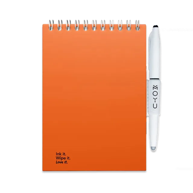 moyu-erasable-notebooks-a6-bloc-effa-able-orange-sunset-2 image 1