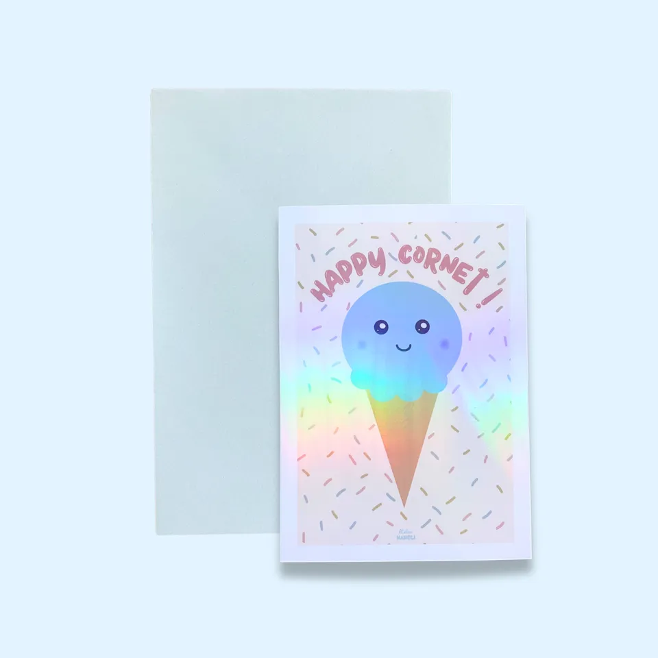 atelier-naholi-carte-happy-cornet-carte-glace-avec-enveloppe image 1