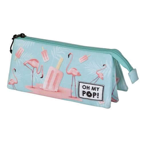 oh-my-pop-ice-flamingo-trousse-triple-turquoise-23-cm image 4