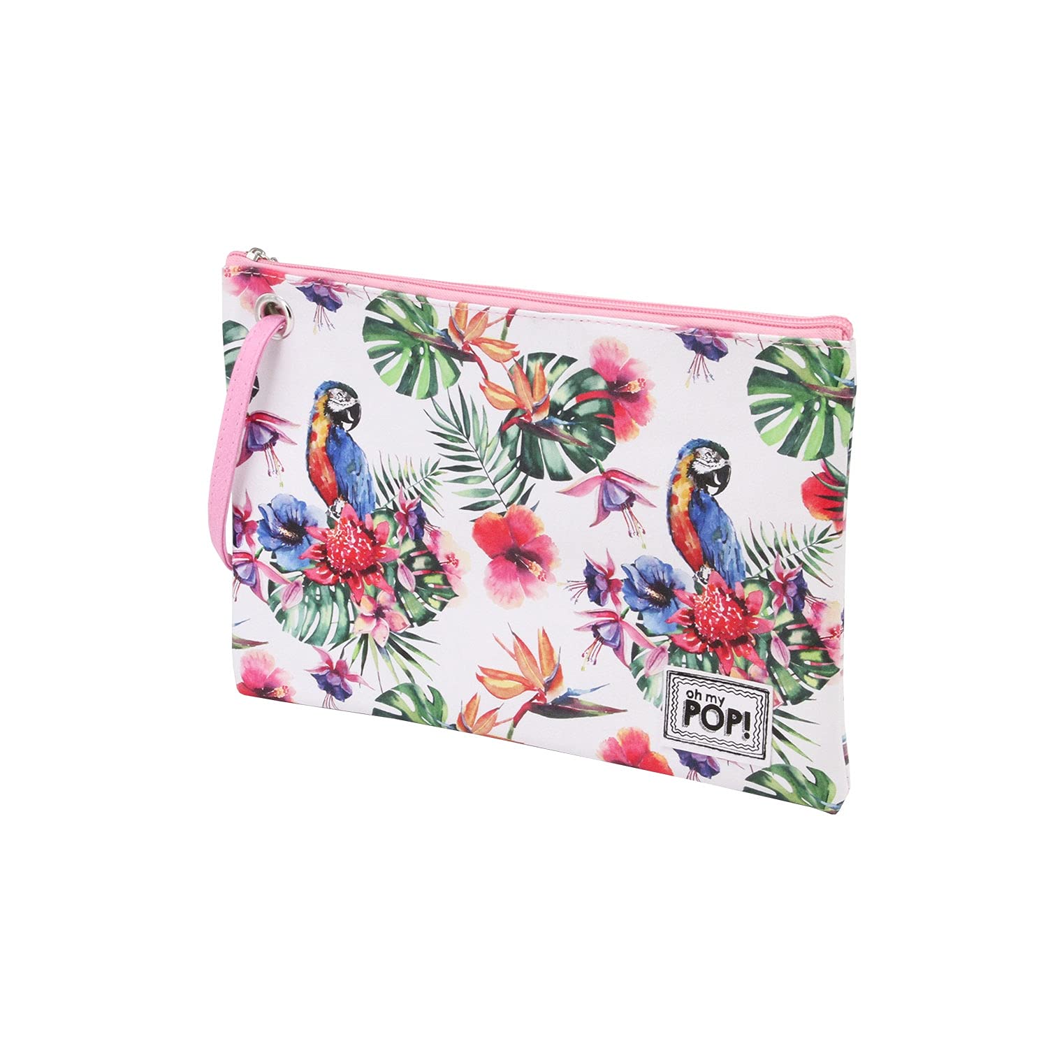 oh-my-pop-perroquet-trousse-de-toilette-sunny-blanche image 1