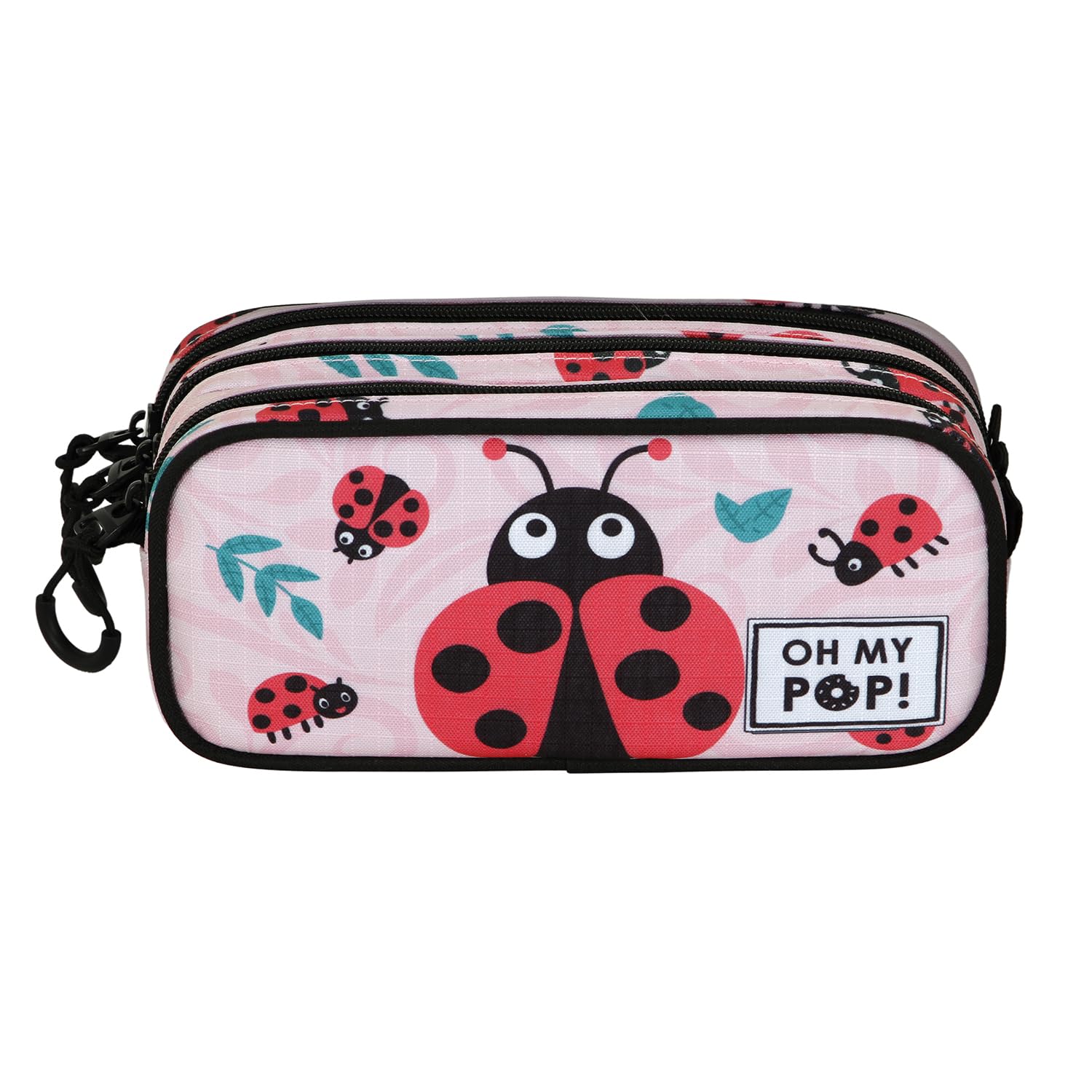 oh-my-pop-ladybug-trick-fan-2-2-trousse-rose-ripstop image 2