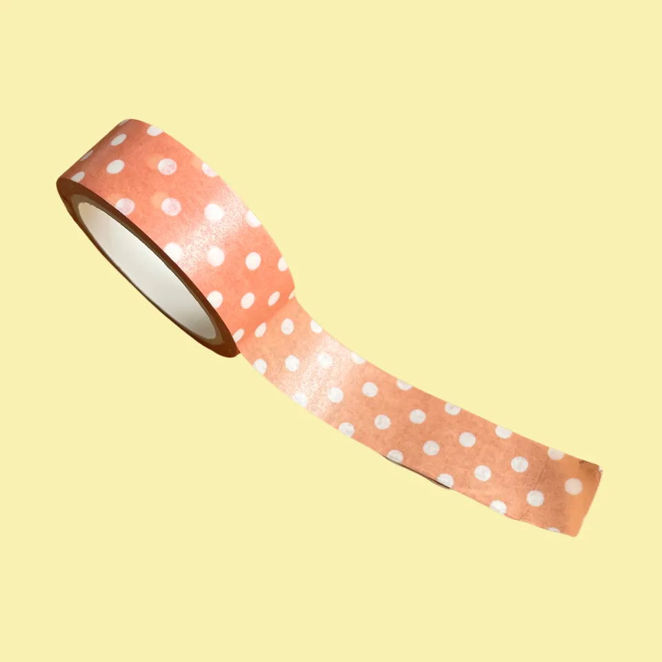atelier-naholi-washi-tape-orange-pois-masking-tape-5-m image 1