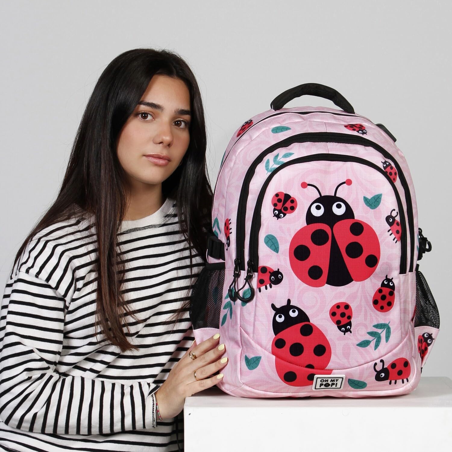 oh-my-pop-running-plus-ladybug-sac-dos-rose-32-l image 7