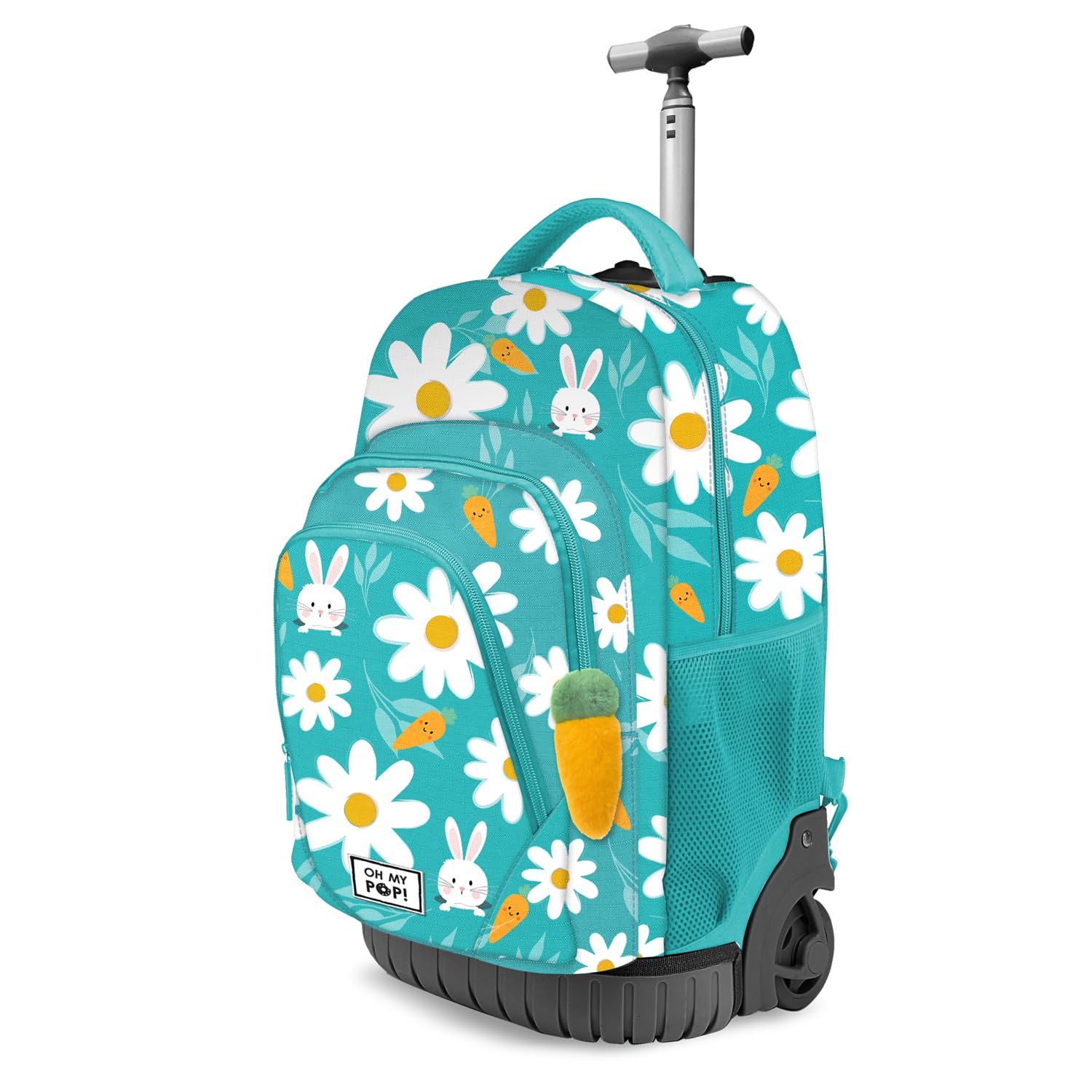oh-my-pop-blooming-gts-fan-sac-dos-roulettes-turquoise-39-l image 1