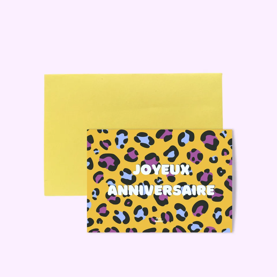 atelier-naholi-carte-joyeux-anniversaire-carte-l-opard-a6 image 1