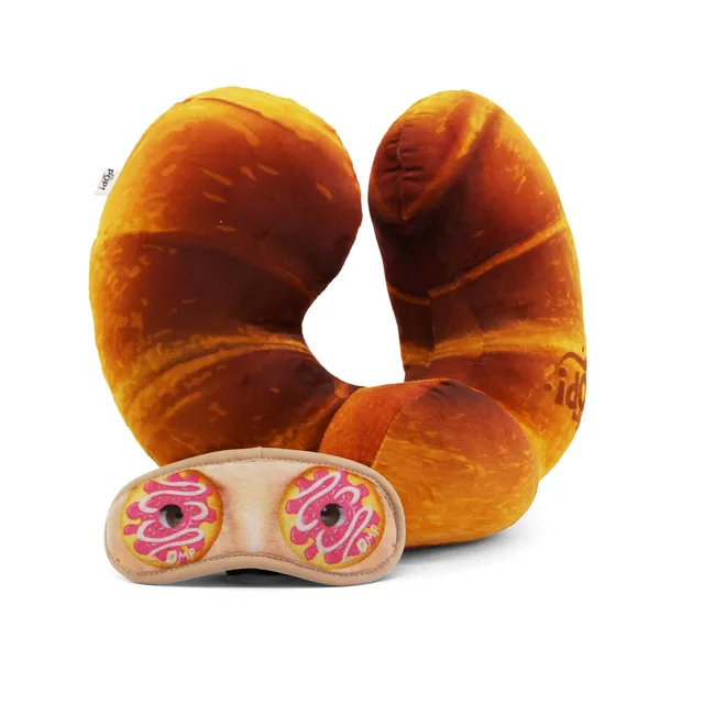 oh-my-pop-croissant-coussin-de-cou-masque-orange image 1
