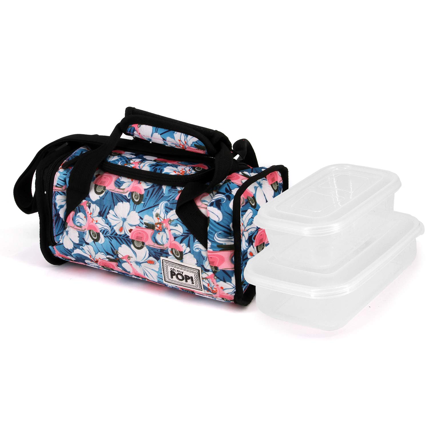 oh-my-pop-pink-scooter-sac-lunch-isotherme-25-cm image 1