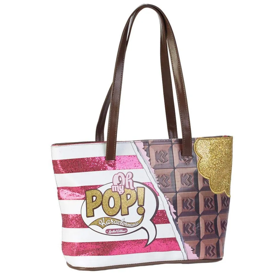 oh-my-pop-chocolat-tote-bag-rose-43-cm image 1